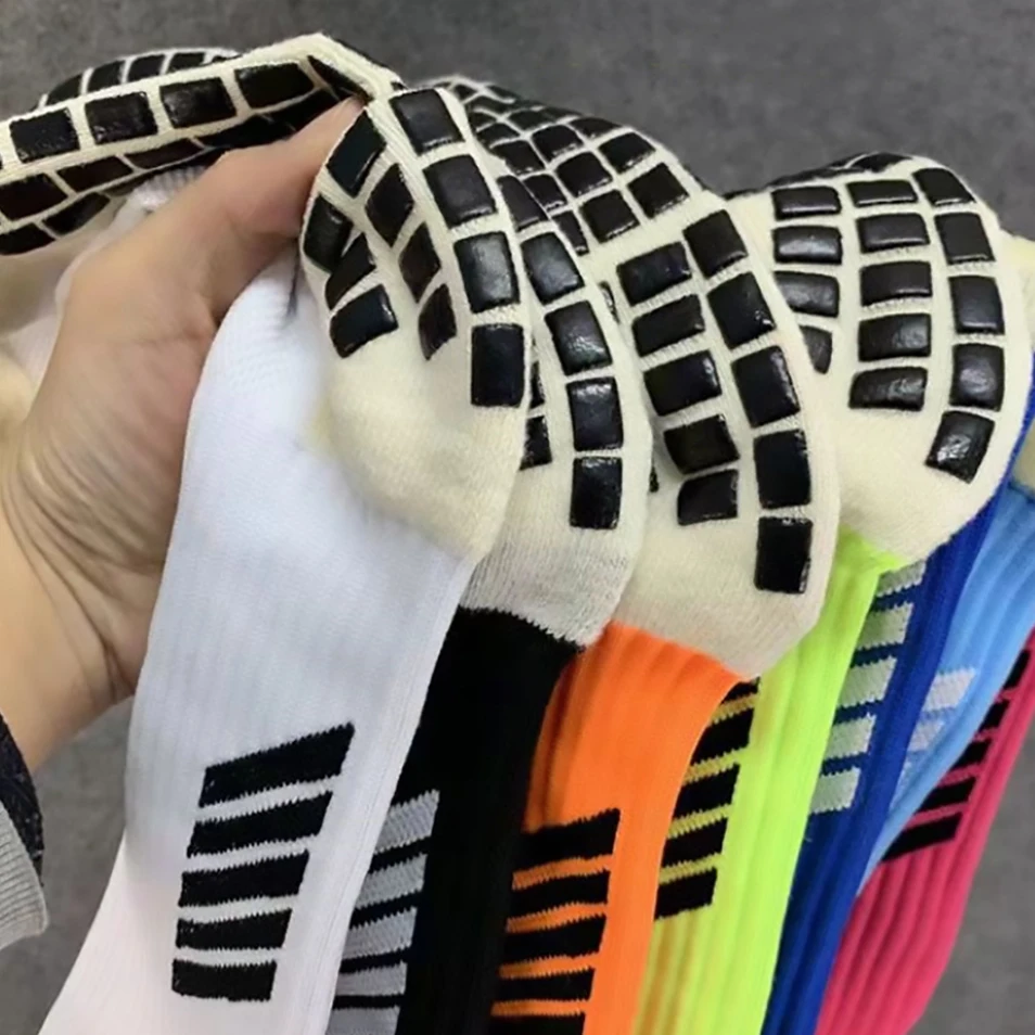 Custom Football Grip Socks Soccer Tape Design Sport Socks With Grip Anti Slip Soccer Socks