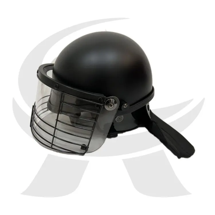 High Quality Riot Control Helmet ABS riot safety helmet with visor and neck protector