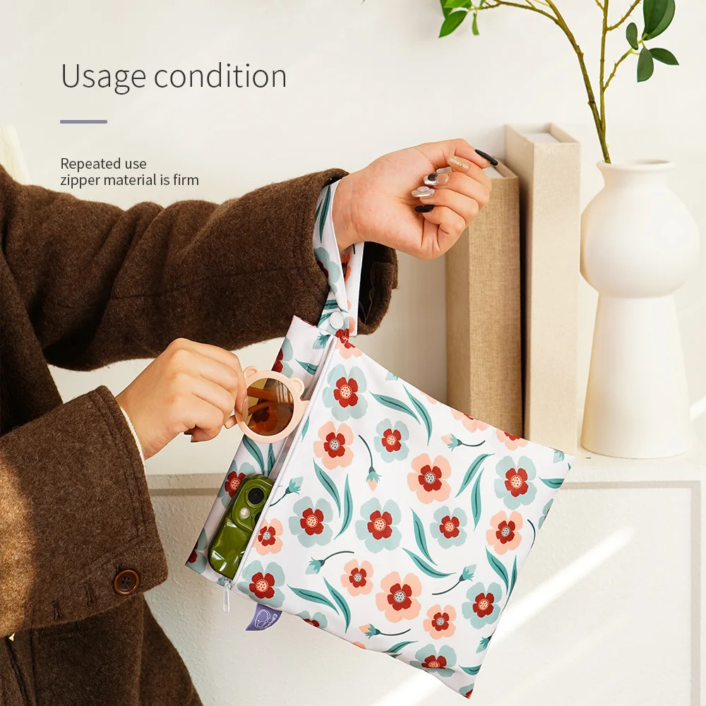 Happyflute Washable fashion tote bag multifunctional snack storage bag