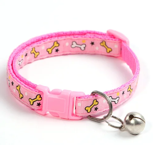 Factory direct cheap cat collar beautiful pet supplier collar dog with bell
