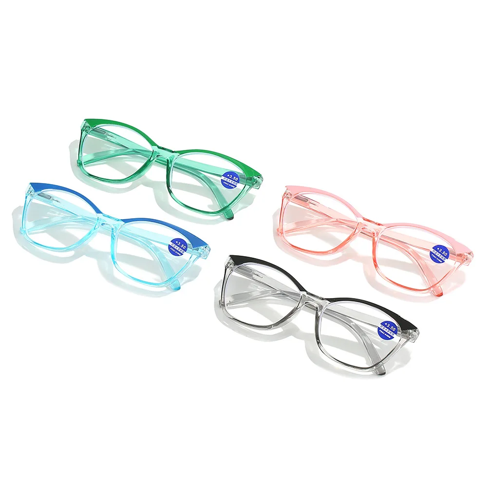 2023 China high quality customizing glasses spring hinge PC glasses anti blue light blocking reading glasses