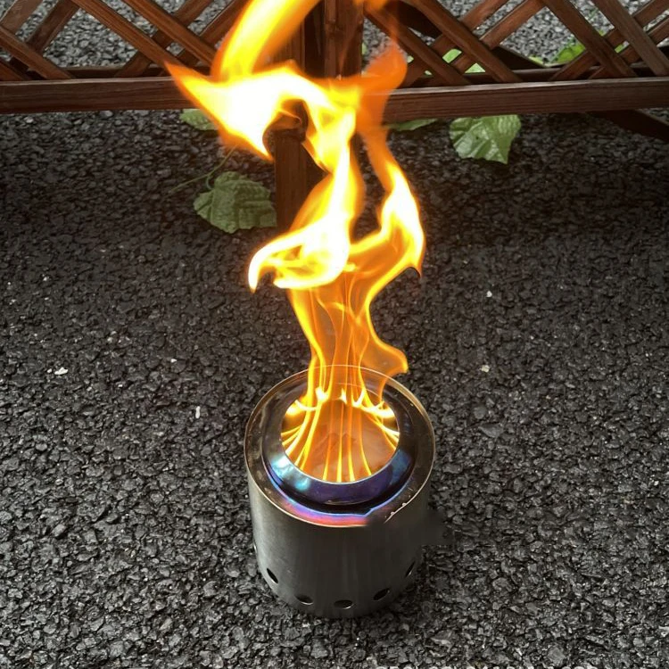 Great Stainless Steel Portable Camping Stove for Outdoor Cooking Fire Pits