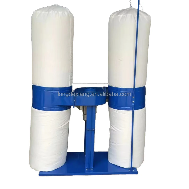 Double Industrial Cloth Bag Wood Dust Collector For Woodworking Machine Vacuum Cleaner