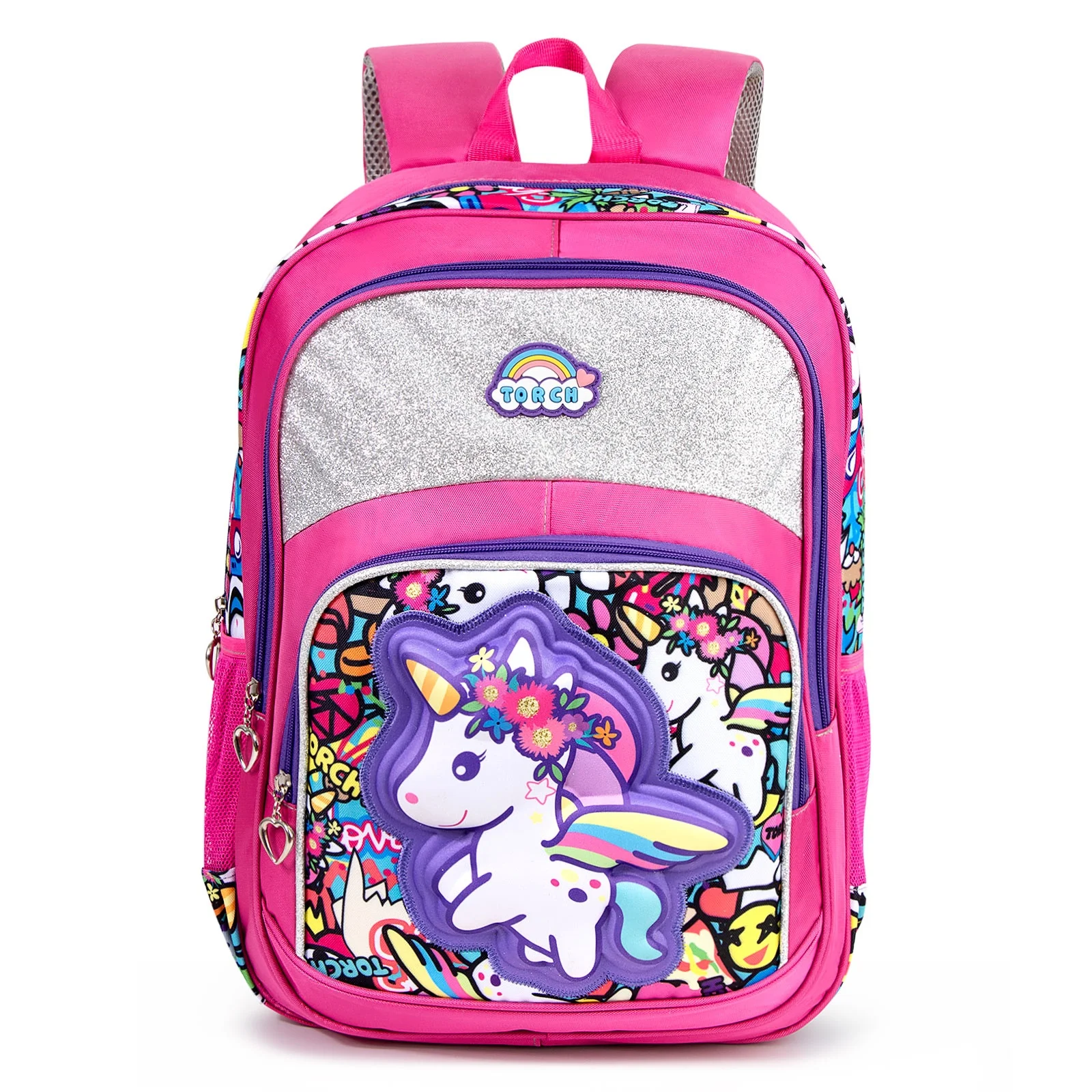 1~6 Years Primary Unicorn Cartoon Student Backpack Kid Bag Cute Girls School