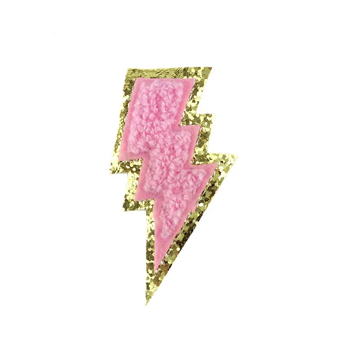 3M glue iron on embroidery glitter chenille light