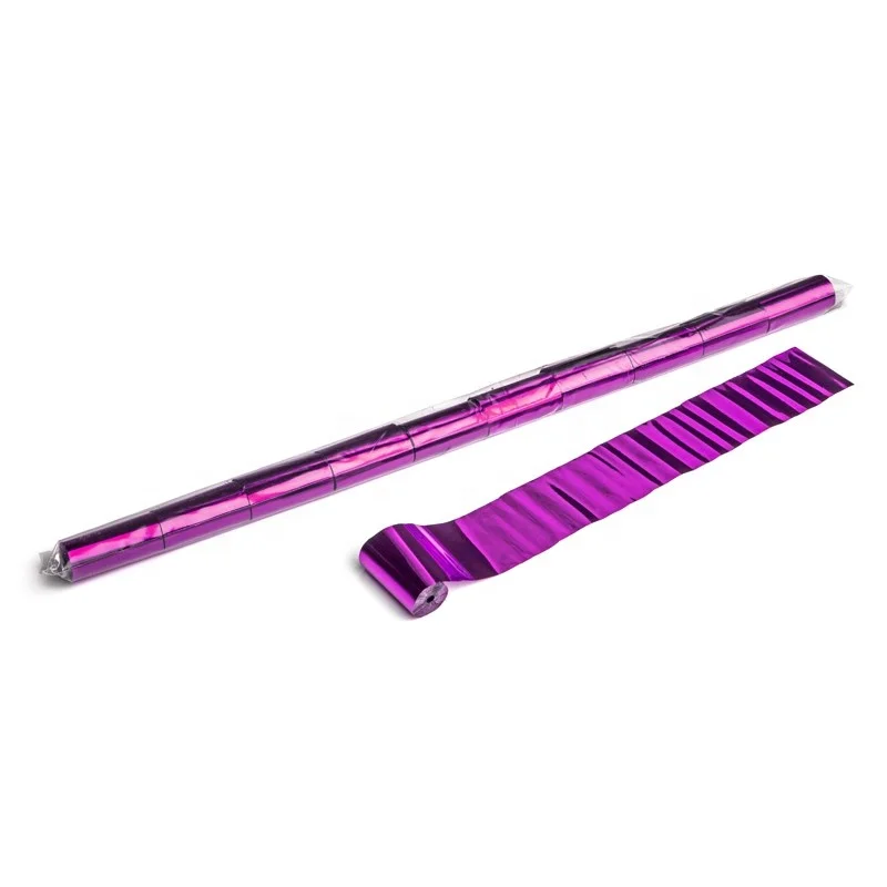 Hot Sale Wholesale 2cm *10 m 24 pcs Mylar Streamer for Stage Effect Confetti Blaster Machine