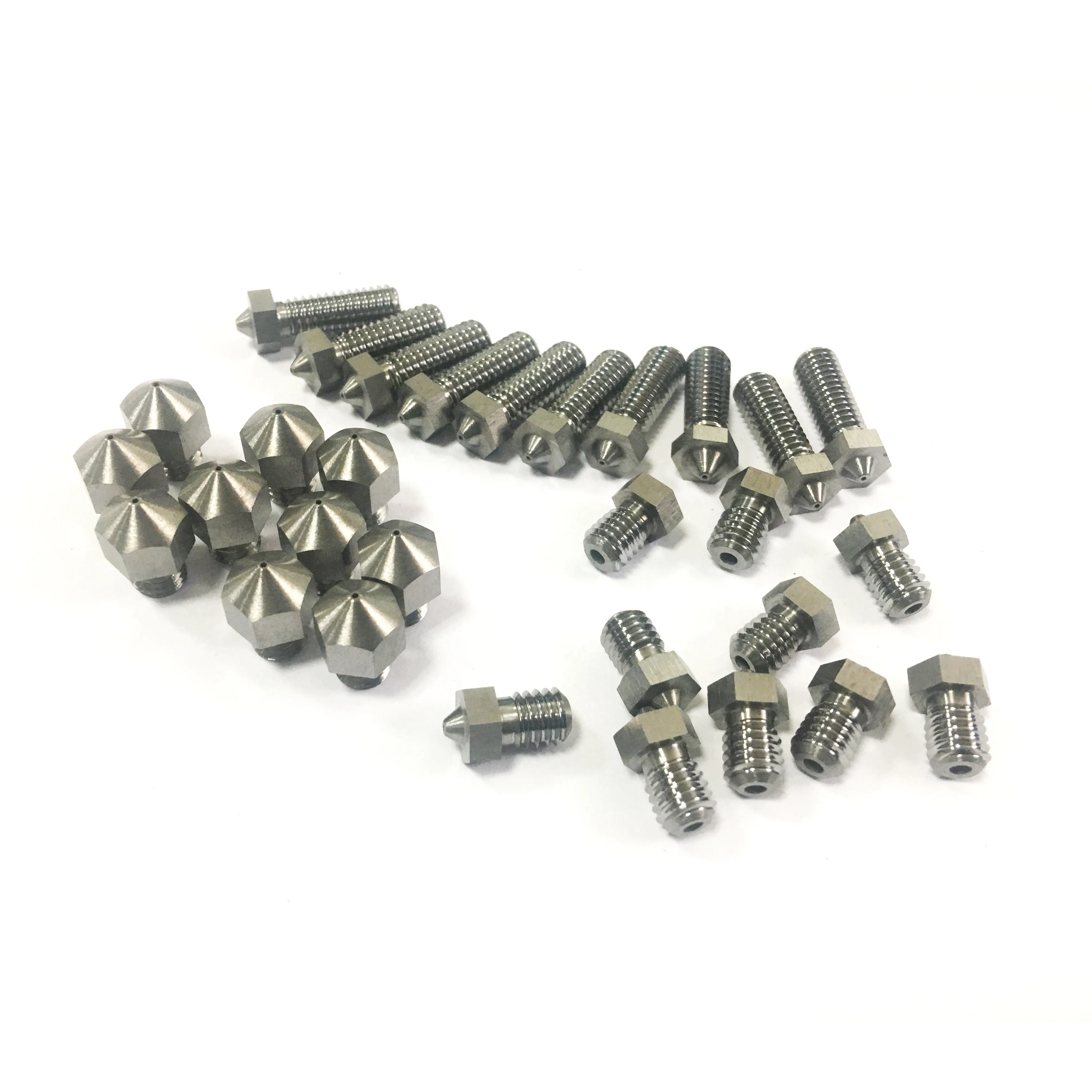 MK8/V6 tungsten carbide 3D printer nozzles