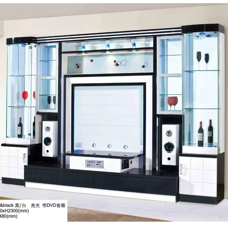 Universal Storage Furnit Walnut Luxury Marble Wooden Furniture Living Room Cabinet White Modern Tv Stand