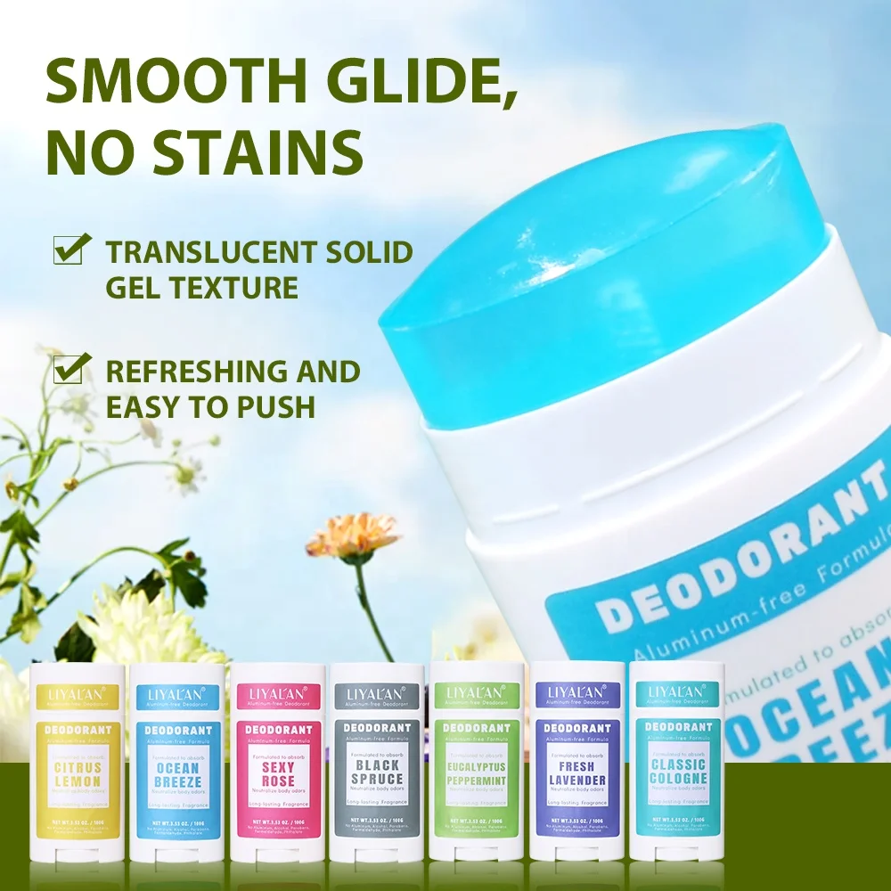 Custom Wholesale Female Deodorant Stick Plant Lavender Cologne Underarm Deodorant for Women Men