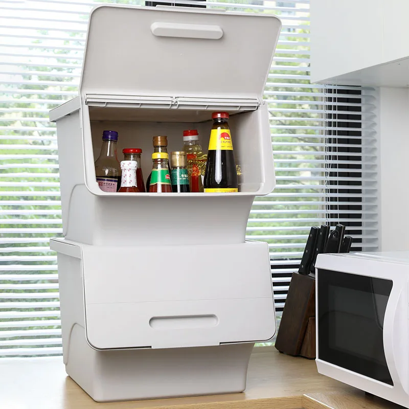 QH8-L factory custom wholesale bedroom clothes locker stackable side opening convenient storage cabinet