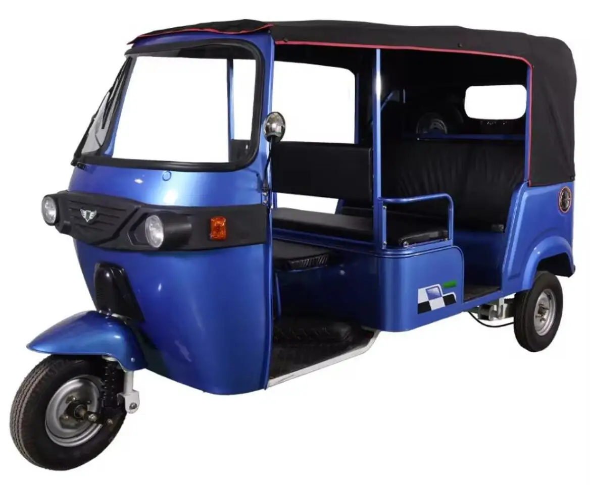 New Design electric auto rickshaw for passenger 1+6 passengers electric bajaj three wheel 4000W tricycle