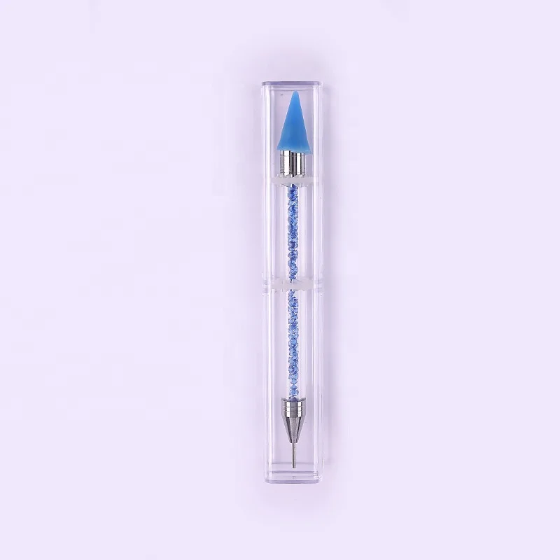 Wholesale Dual Head Acrylic Nail Art Dotting Pen Rhinestones Gem Accessories Beads Nail Picker Pencil Manicure Tools