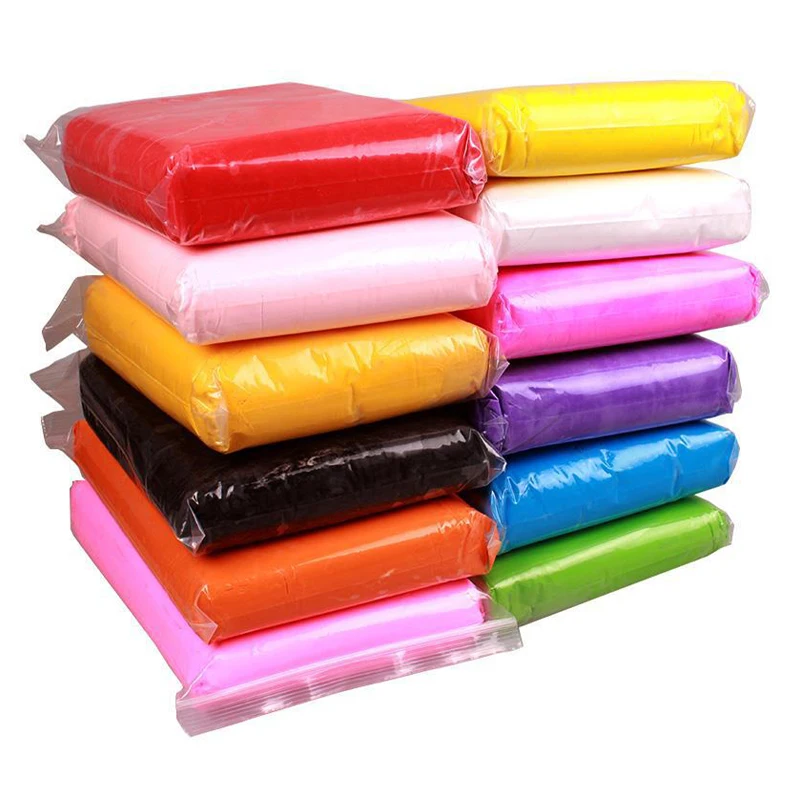 48 Colors 500 Gram 500g White Big Packing China 5kg Air Dry Foam Ceramic Clay 1000g Ultra Light
