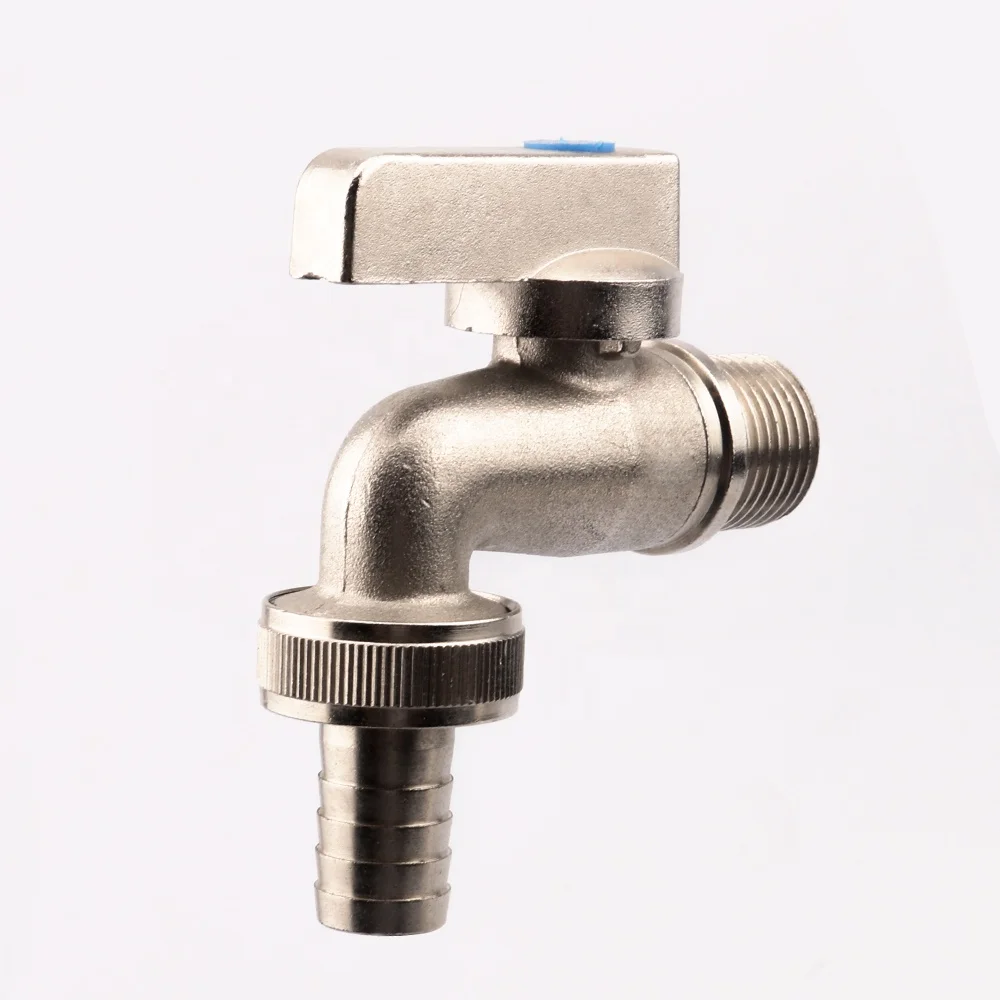 OUKE Nickel plated Water Tap Brass Bibcock Bathroom Tap For Wash Machine