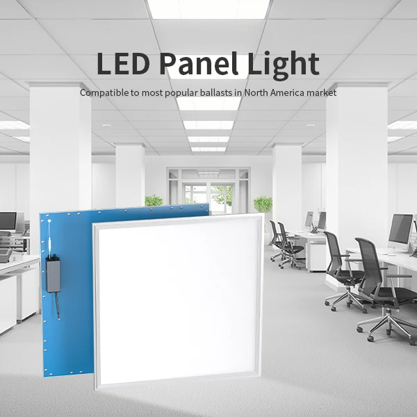School Hospital Kitchen Slim LED Panel Light 60w 72w 2x2 2x4 Square Recessed Ceiling Flat Backlit Led Panel Light