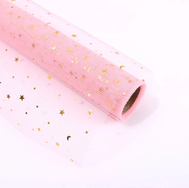 New package flower mesh wild bouquet bouquet yarn flower shop flower packaging materials gift wrapping paper material