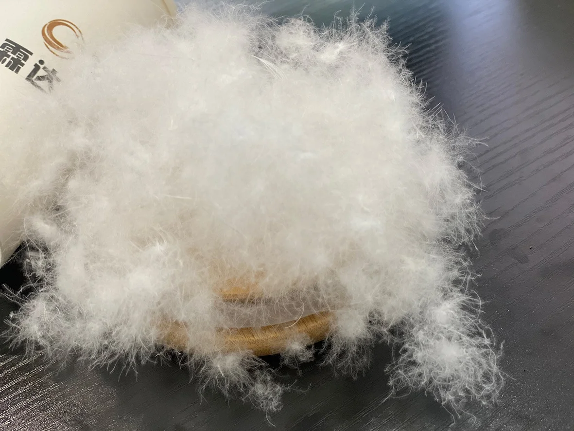 Down jacket down comforter filling supply wholesale feel delicate super fluffy soft washed white duck down