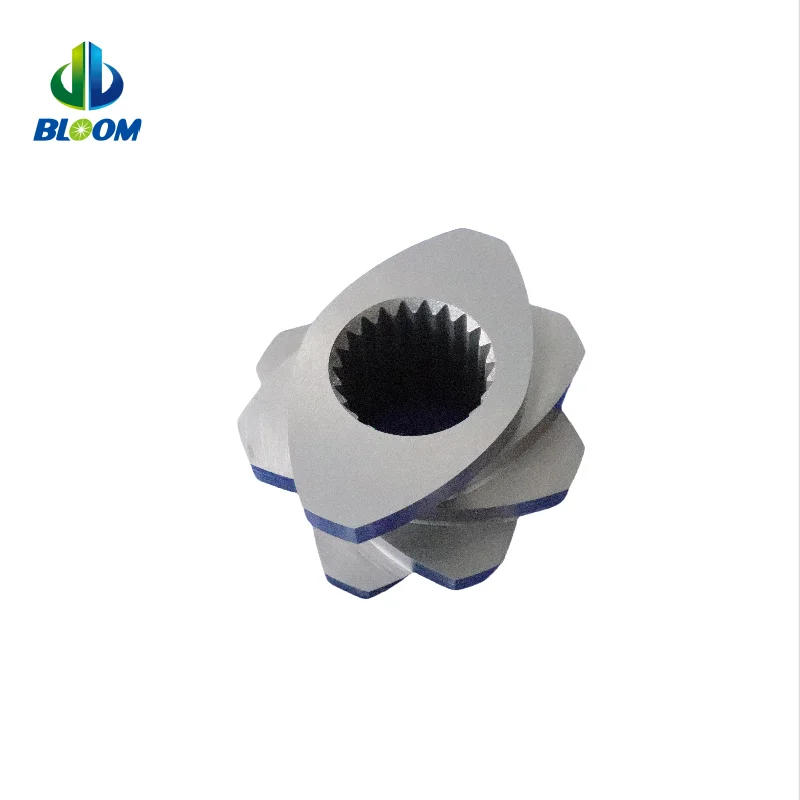 complete set of plastic extruder parts screw elements barrel and liner for refurbishment in polymer compounding lines