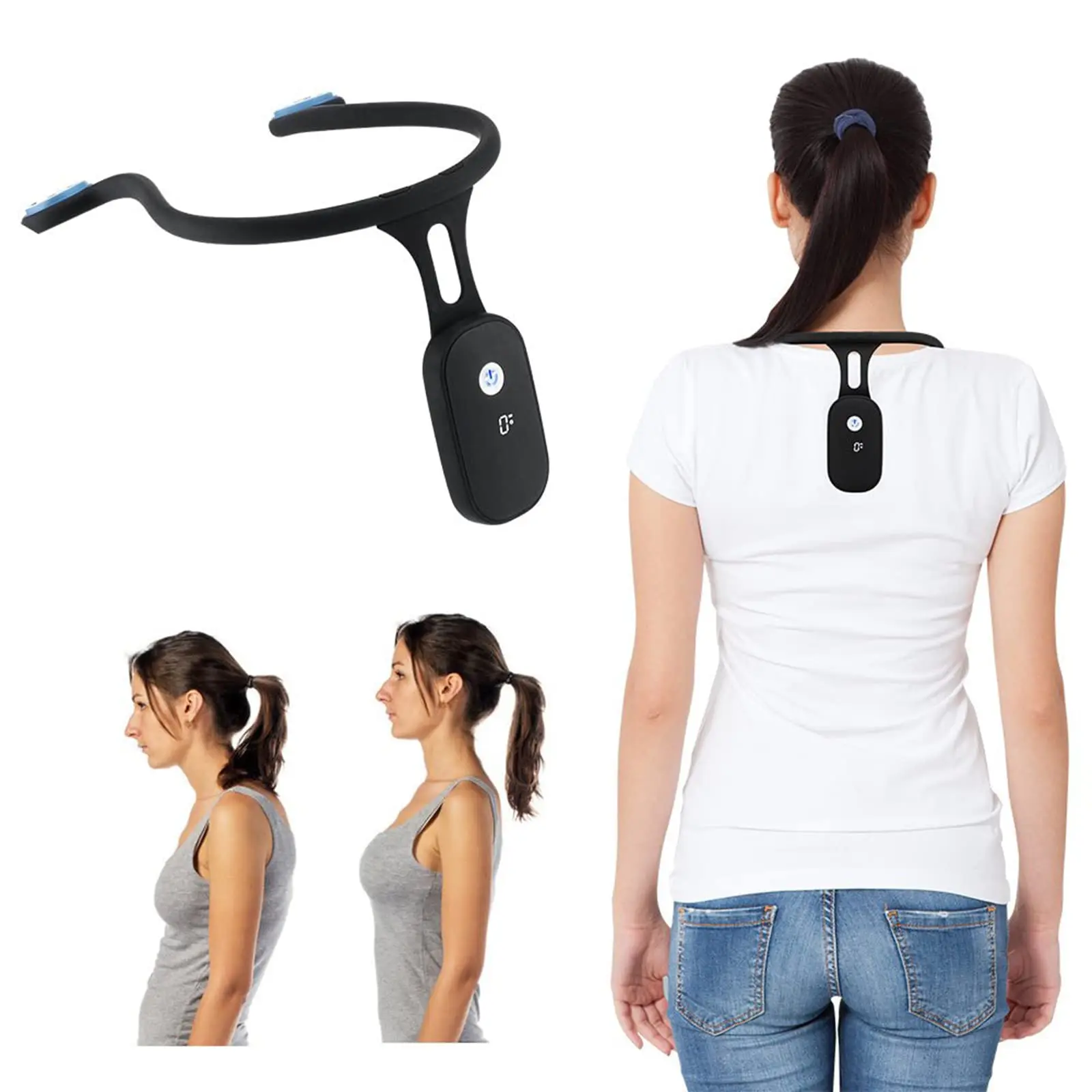 intelligent Reminder sitting posture corrector Necklace for Adult and Children  new Silicone Smart Posture Corrector