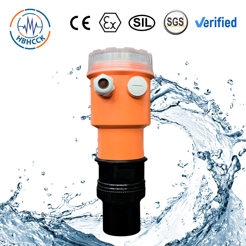 HCCK IP68 Ultrasonic Level Transmitter 4-20mA 30M China Factory Ultrasonic level transmitter/water level gauge in low price
