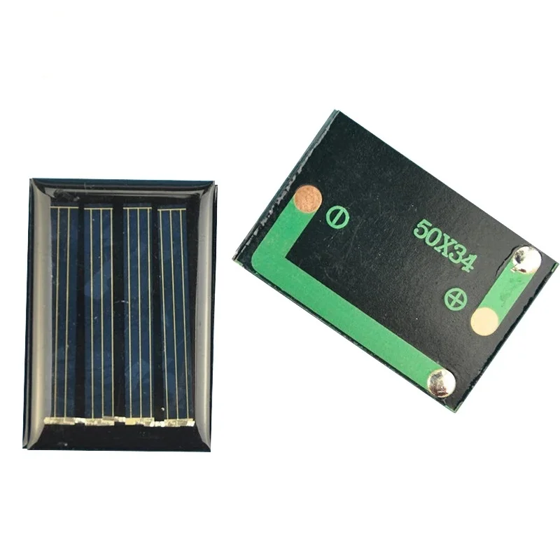 Micro Mini Small Power Solar Cells Panel 2V 50mA 50*34*3mm For DIY Toy 1.2V Battery Charger Solar Module Solar Cell