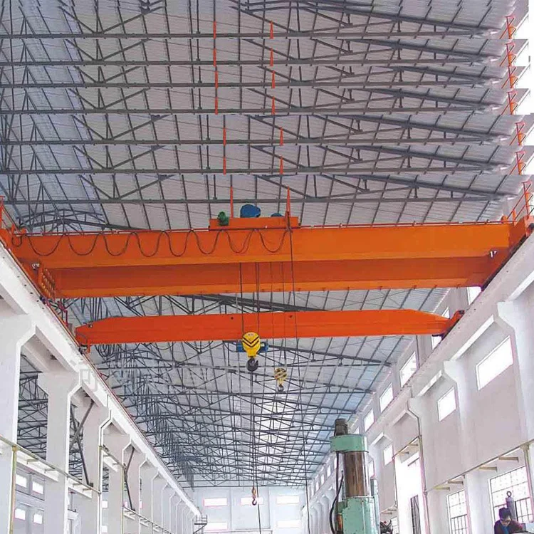 hot sale 10t lh model hoisting double girder bridge crane applied in steel factory