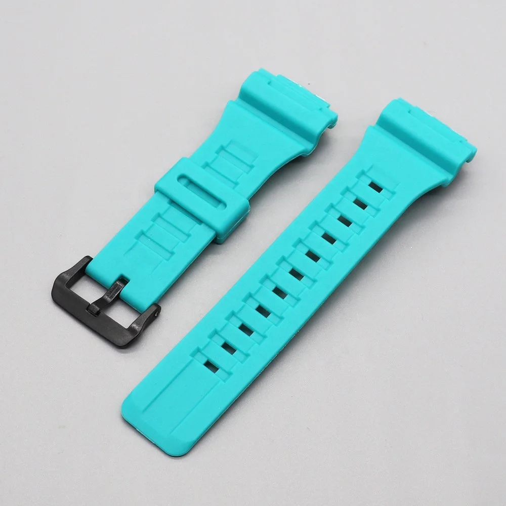 18mm Black Resin Matte Strap for Casio G-Shock AQ-S810W S800W AEQ-110W W-735H SGW-300H Sport Silicone Watch Band Accessories