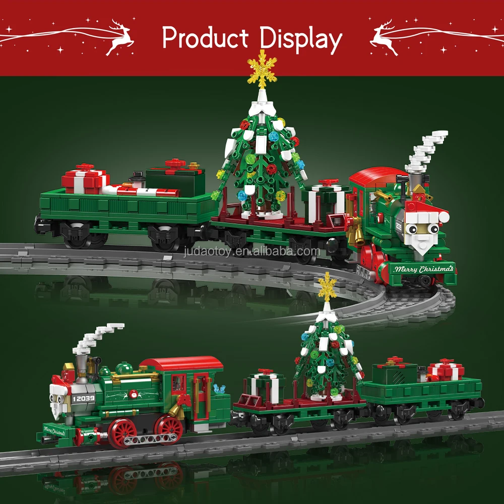 Mould King 12039 E5UKG230 Diesel Locomotive Christmas Toy Building blocks kits bricks MOC puzzle blocks toys Christmas gifts