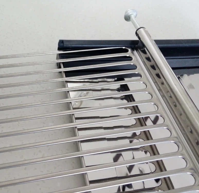 
3 tier kitchen metal stainless steel dish rack drainer over the sink dish drying rack 