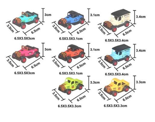 alloy metal pull back die-cast car Classic vintage car model
