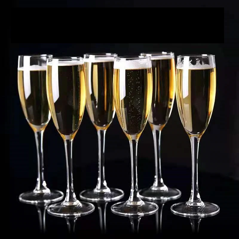 Customized Logo Wedding Crystal Glow Champagne Wine Glass Size champagne glass flutes