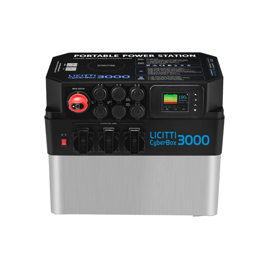 3000w inverter electric lifepo4 battery generator AC 220v portable power station 2000w with remote app function