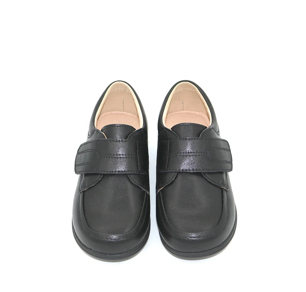 Boy Children Dress Uniform Kids Shoes Black PU Leather Student Back to School Shoes