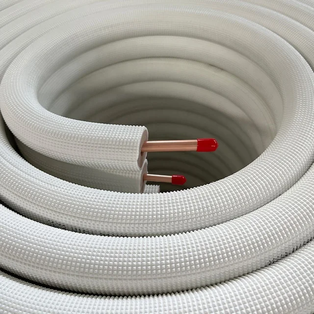 50FT Pre Insulated Copper Pipe White PE Insulated Copper Line Set