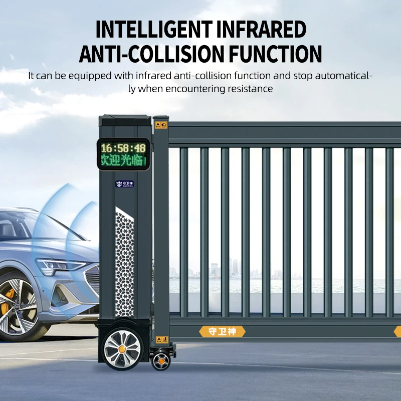 SWS Customized Security Main Entry Automatic Sliding Gate Automatic Car Access Telescopic Sliding Gate