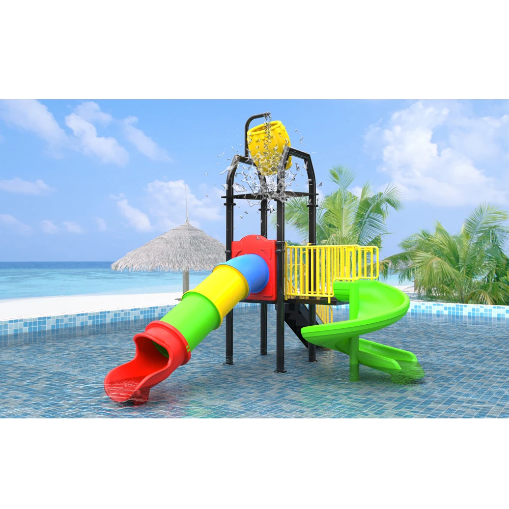 Уличный бассейн, детский аквапарк, горки, оборудование для игровой площадки (1700000474919)