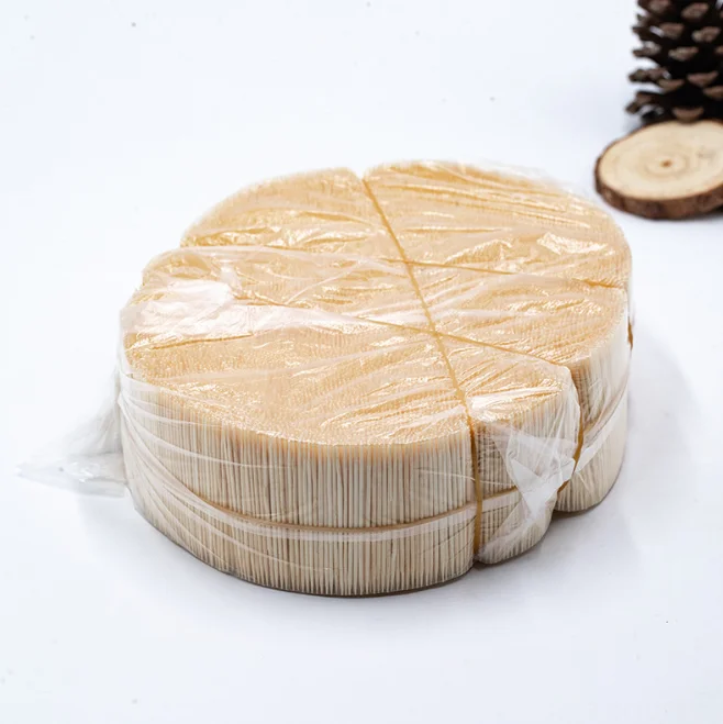 a Grade Natural Color Wooden Bamboo Toothpicks Factory Wholesale Priced with Packing