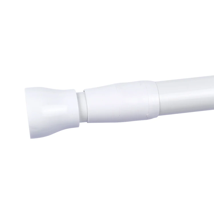 Wholesale 22mm White Polished Extendable Bathroom Tension Adjustable Shower Rod