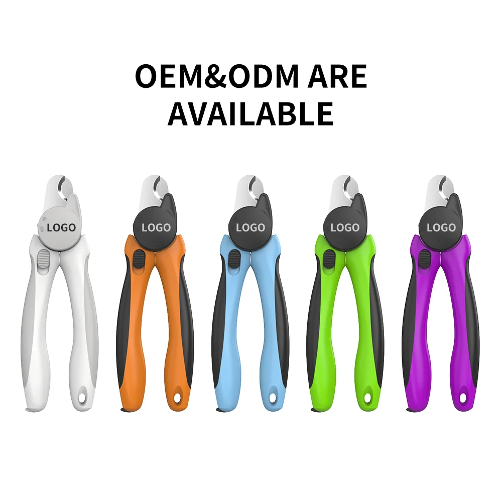 Dog Nail Clipper with Ultra Bright LED Light Stainless Steel Pet Nail Trimmer with Safety Guard Free Nail File for Smooth