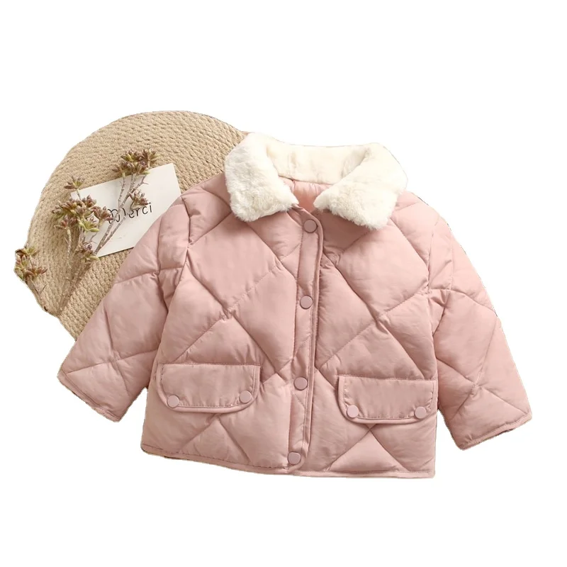 High Quality Kids Clothing Thick warm jacket Trench coat Fur collar jacket winter warm Jackets