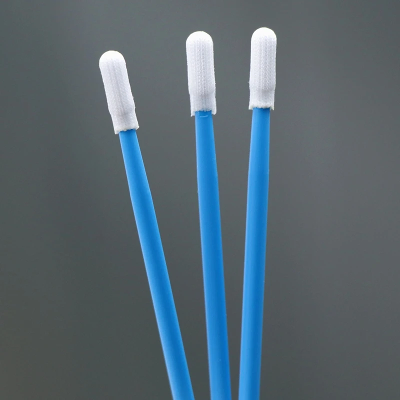 743 Lint Free Small ESD Cleanroom Swab Factory Detailing Cleaning Polyester Swab Suppliers