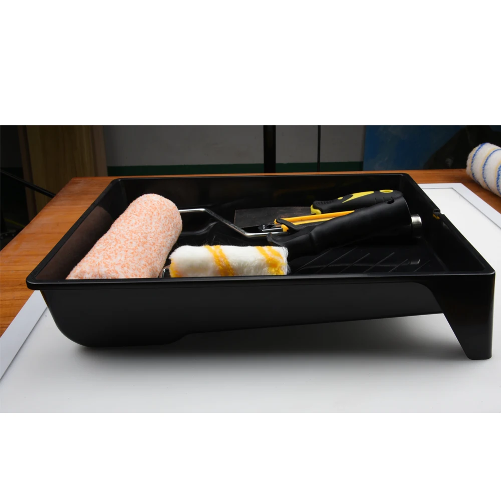 
9 inch American Style Paint Roller Kit with Angle Paint Brush Microfibre Roller Paint Tray 