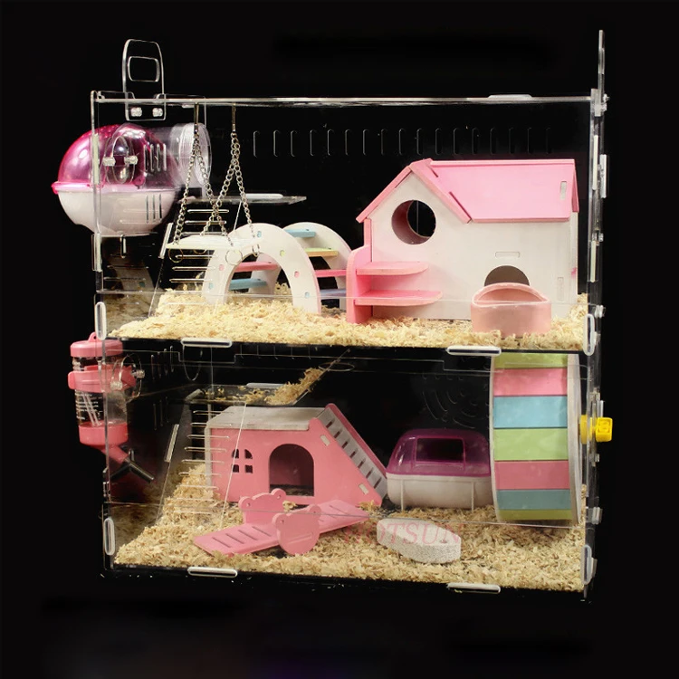cute acrylic pet products/hamster cage