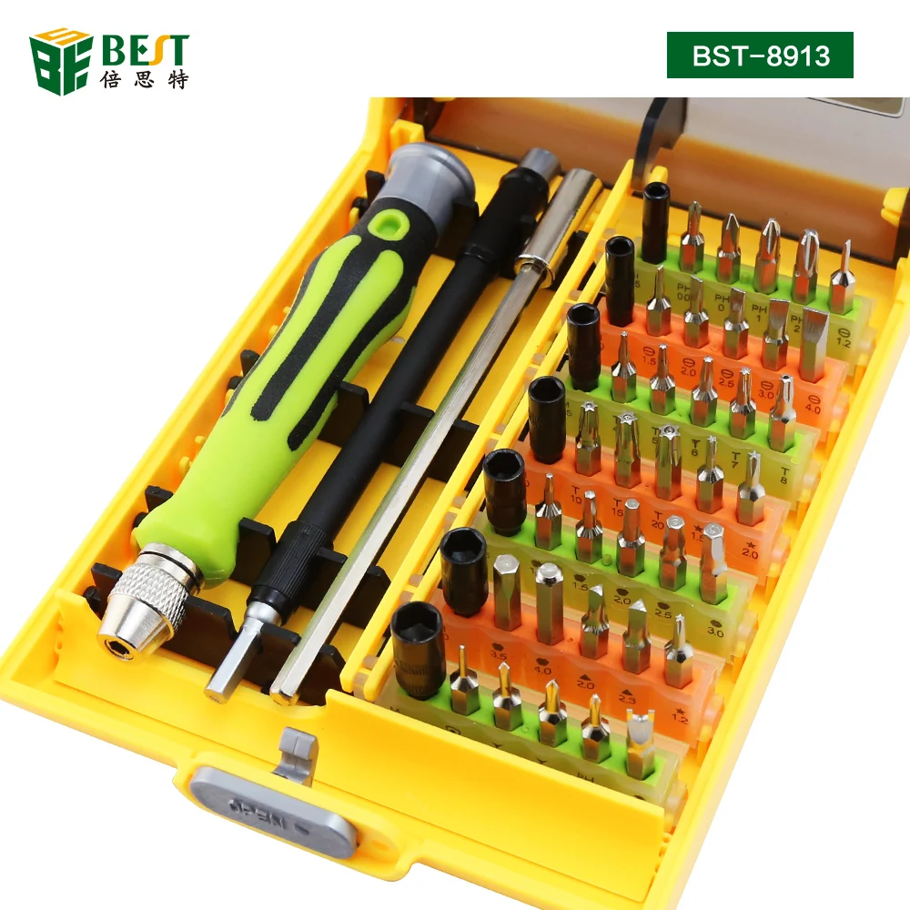 BESTOOL OEM 45pcs Multi-Bit Hardware Kit Set Strong Magnetic Precision Screwdriver set with Torx Phillips Slotted bits