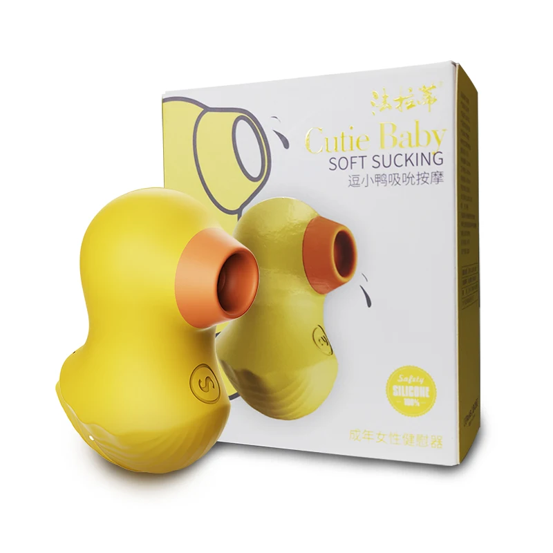 
Cutie Yellow Duck Clit Sucker Nipple Stimulator Sucking Vibrator Adult Toys Rechargeable 7 Modes Clitoral Sucking Vibrator 