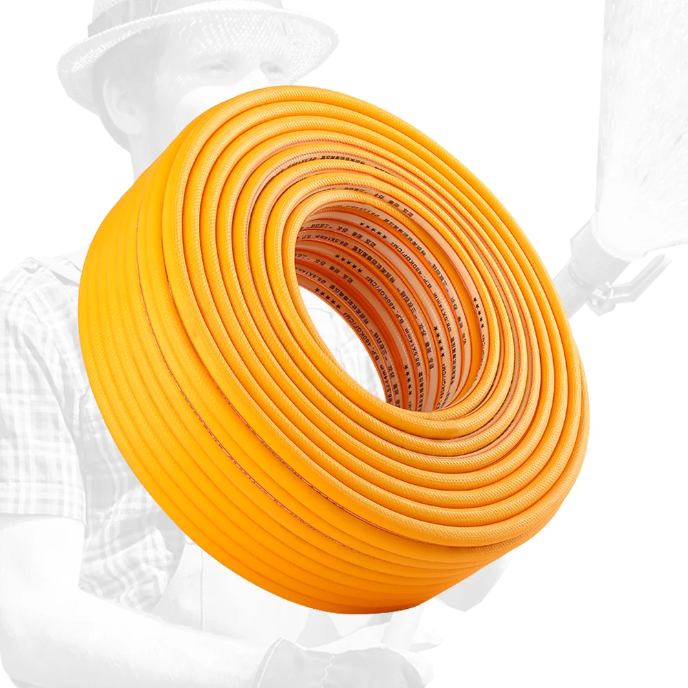 Agricultural 5 layers yellow high pressure spray hose pvc plastic water pipe