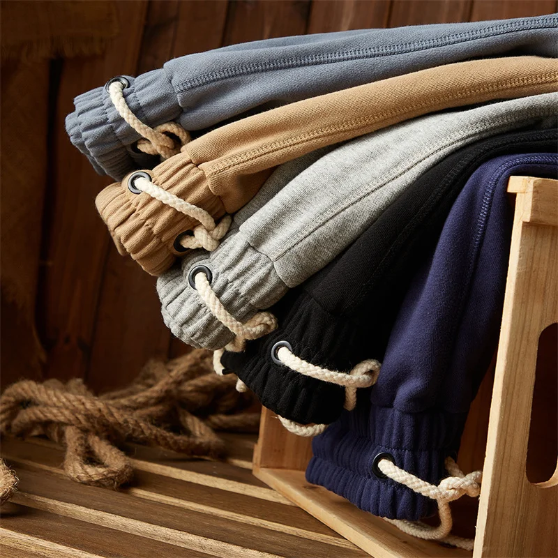 Custom 360g Heavy Cotton American Casual Wear Brand American Retro Sports Rope Casual Pants