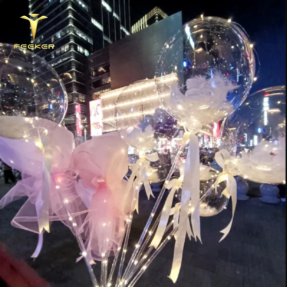 Foil Paper Scraps Tpu Led String Light Bobo Helium Balloons