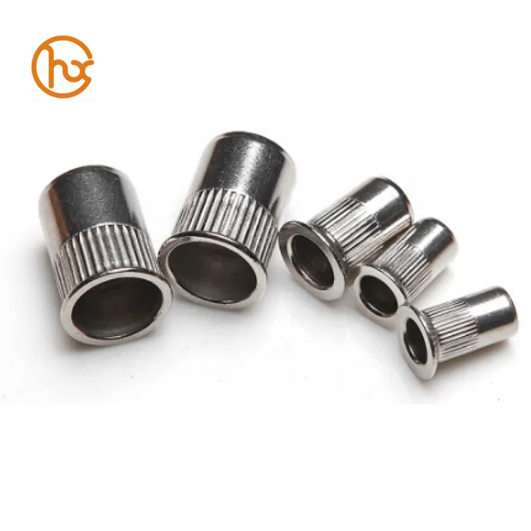 DGHX Custom M3-M16 Stainless Steel Rivet Nuts Aluminium Flat Head Blind m8 Countersunk Rivet Nut