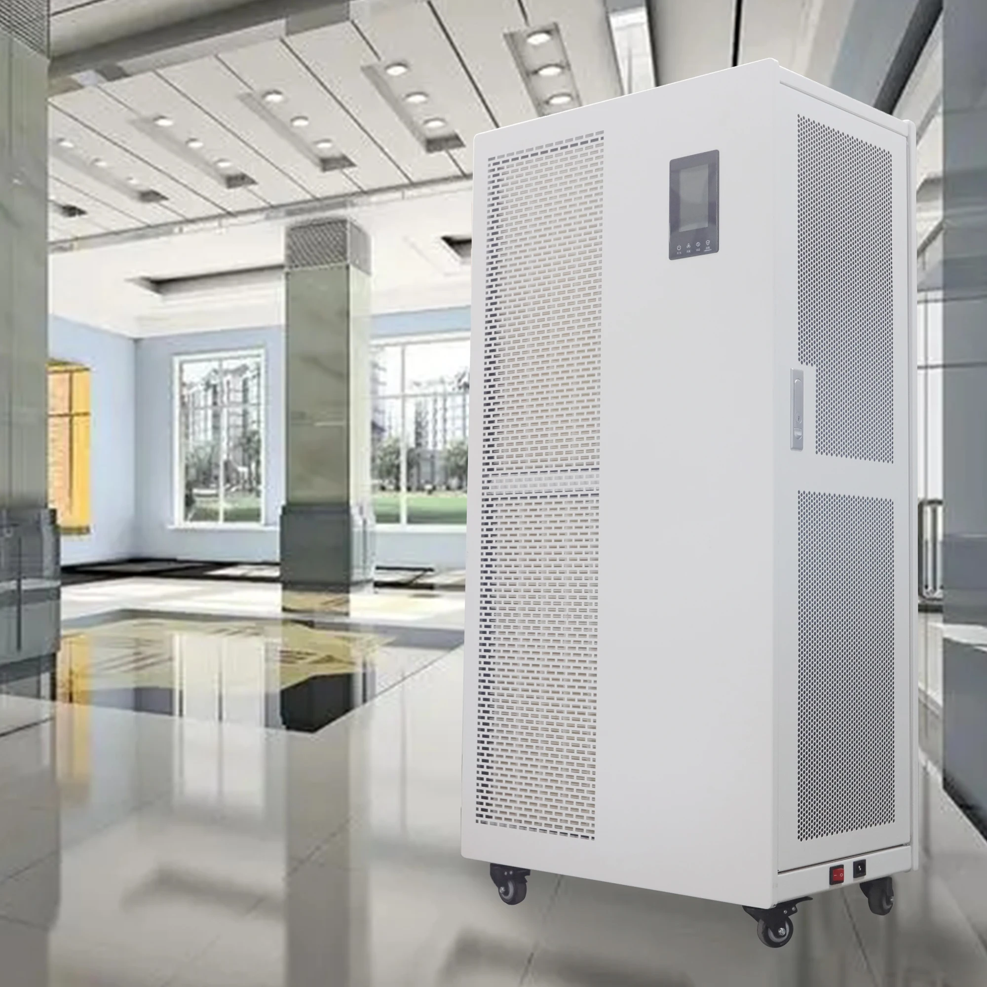 Commercial Large Air Purifier with HEPA Filter UVC for Home Public Spaces Industrial Use Electrical Source with Anion Products